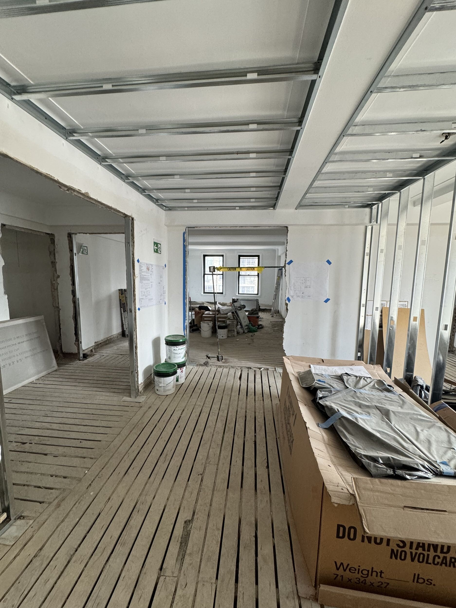 Construction in progress during a pre-war co-op renovation at 308 East 79th Street on the Upper East Side, Manhattan, by Gallery KBNY (view 8)