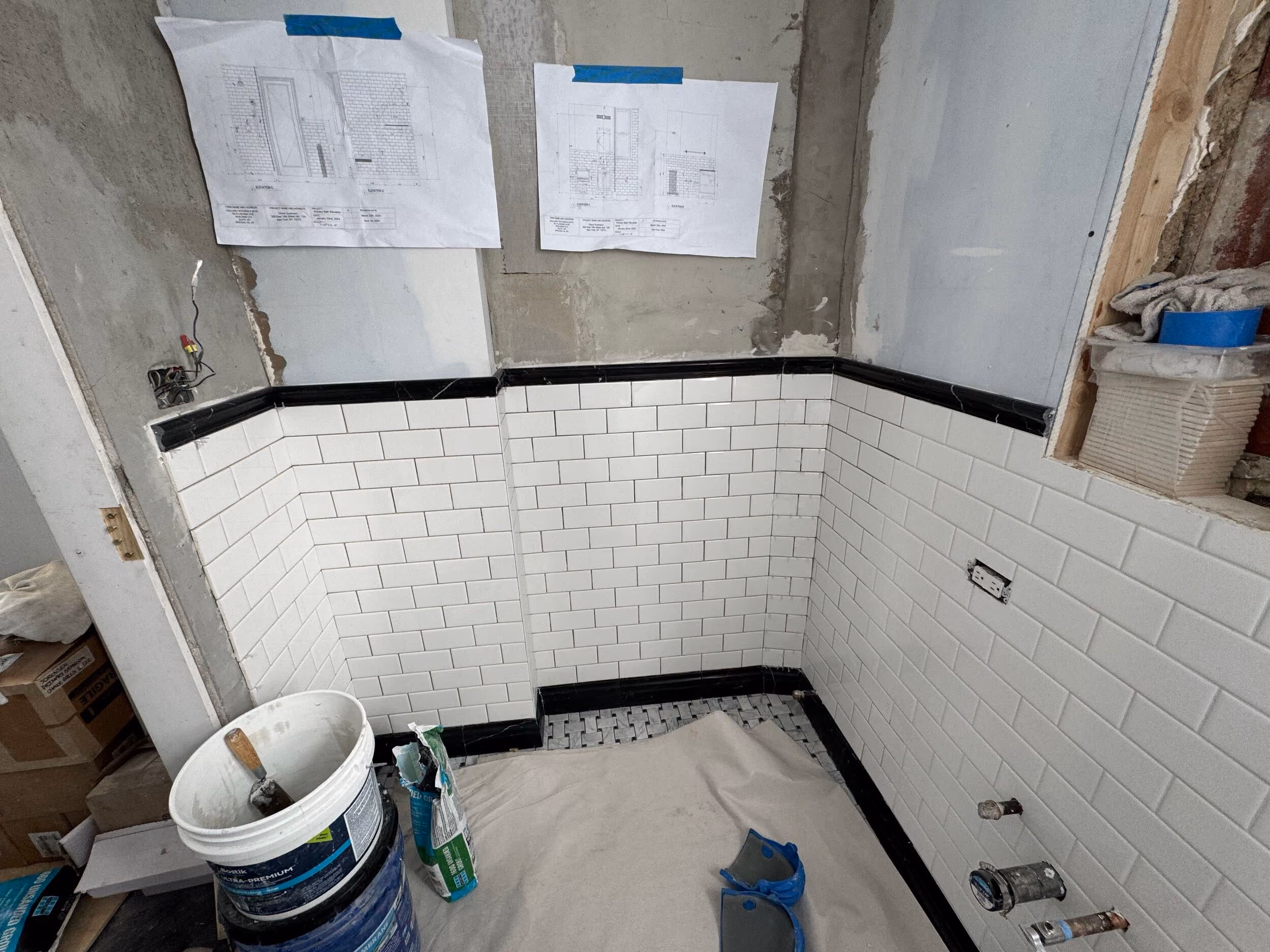 Construction in progress during a pre-war co-op renovation at 308 East 79th Street on the Upper East Side, Manhattan, by Gallery KBNY (view 15)