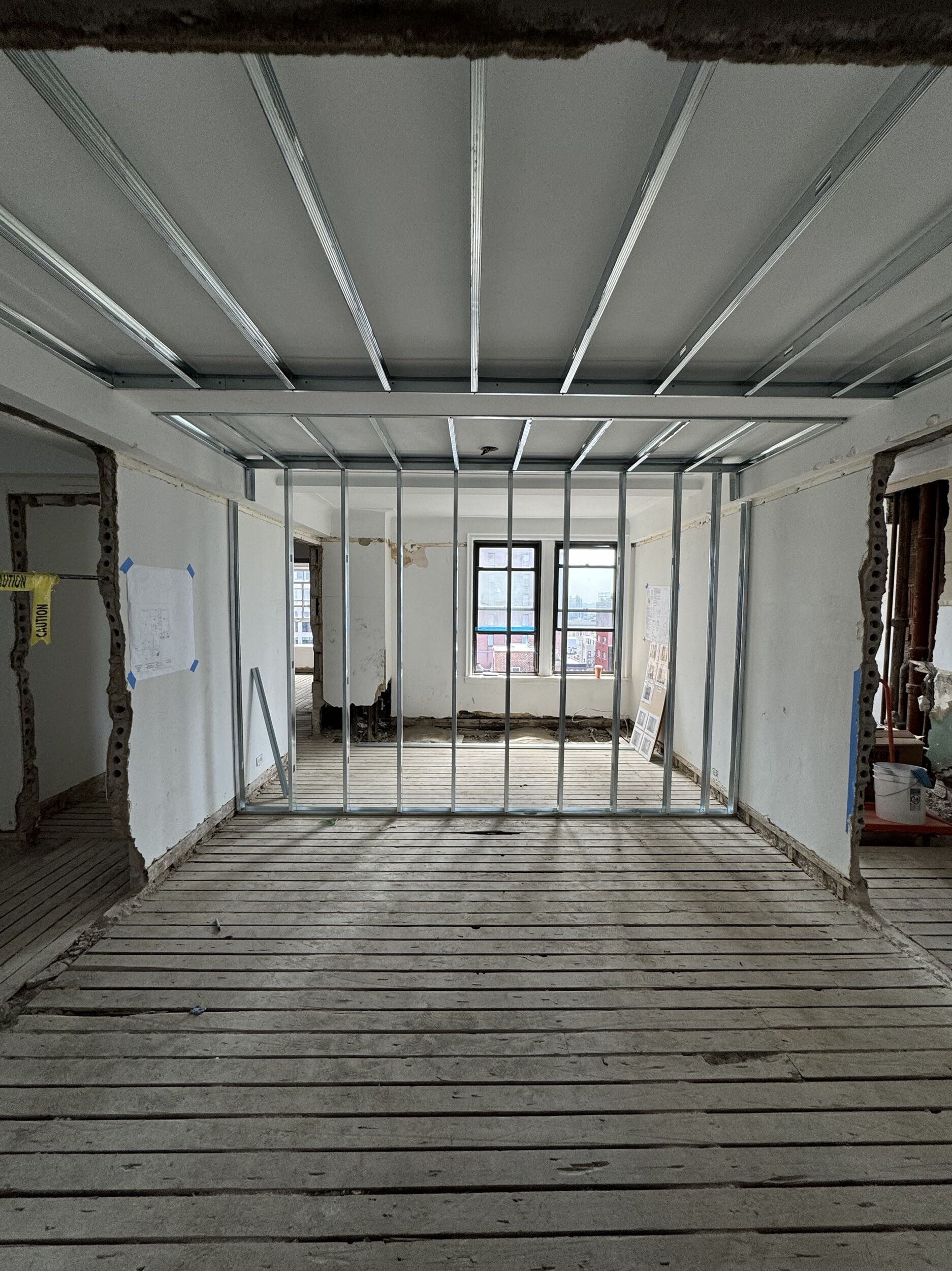 Construction in progress during a pre-war co-op renovation at 308 East 79th Street on the Upper East Side, Manhattan, by Gallery KBNY (view 6)