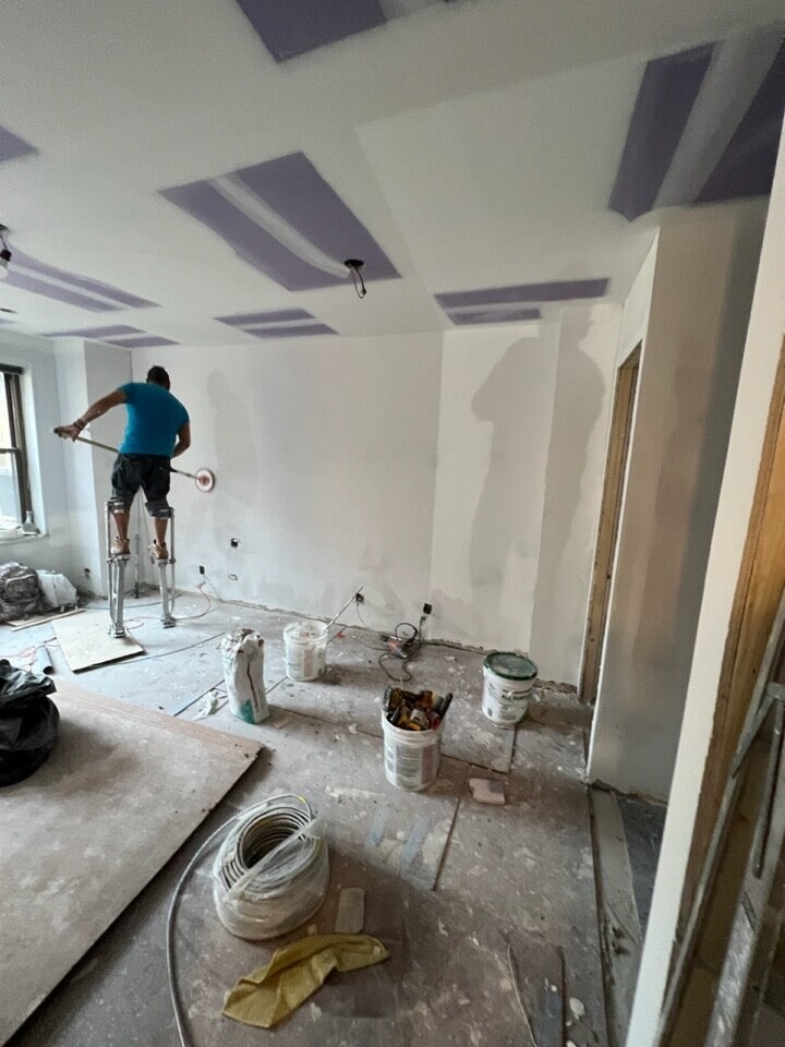 Construction in progress during a post-war co-op renovation at 55 East End Avenue on the Upper East Side, Manhattan, by Gallery KBNY (view 8)