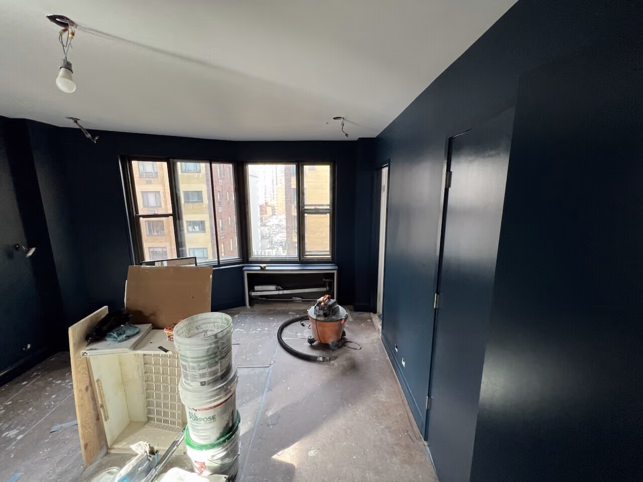 Construction in progress during a post-war co-op renovation at 55 East End Avenue on the Upper East Side, Manhattan, by Gallery KBNY (view 13)
