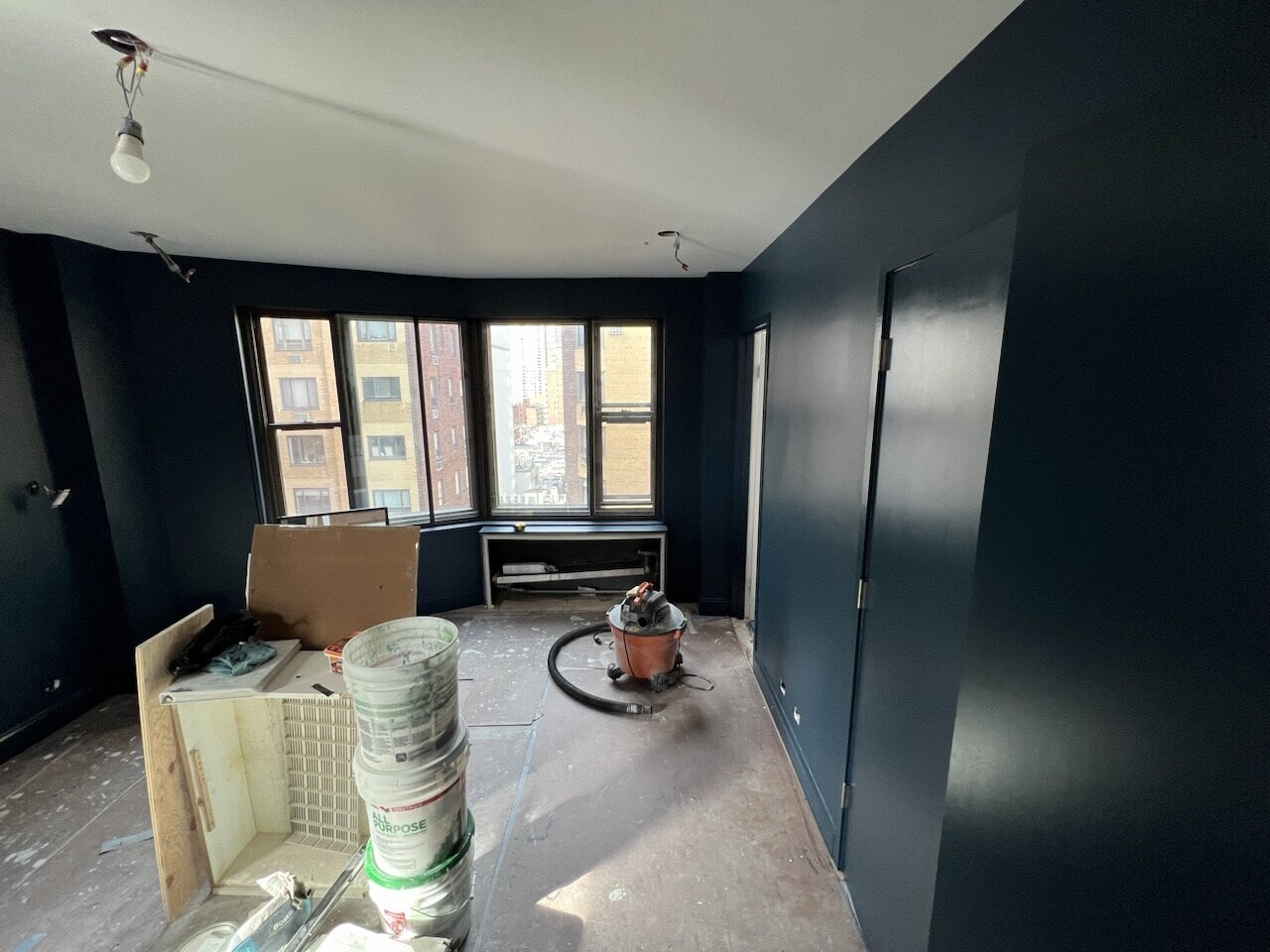 Construction in progress during a post-war co-op renovation at 55 East End Avenue on the Upper East Side, Manhattan, by Gallery KBNY (view 13)