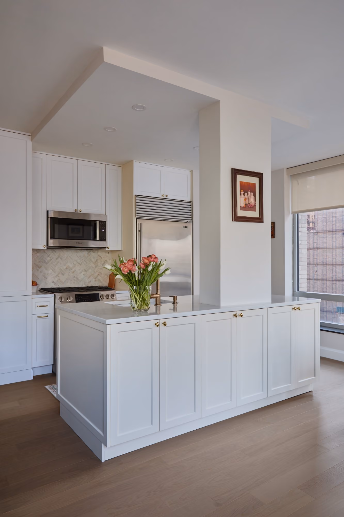 Renovated interior of a condo at 150 Columbus Avenue on the Upper West Side, Manhattan, by Gallery KBNY (view 2)