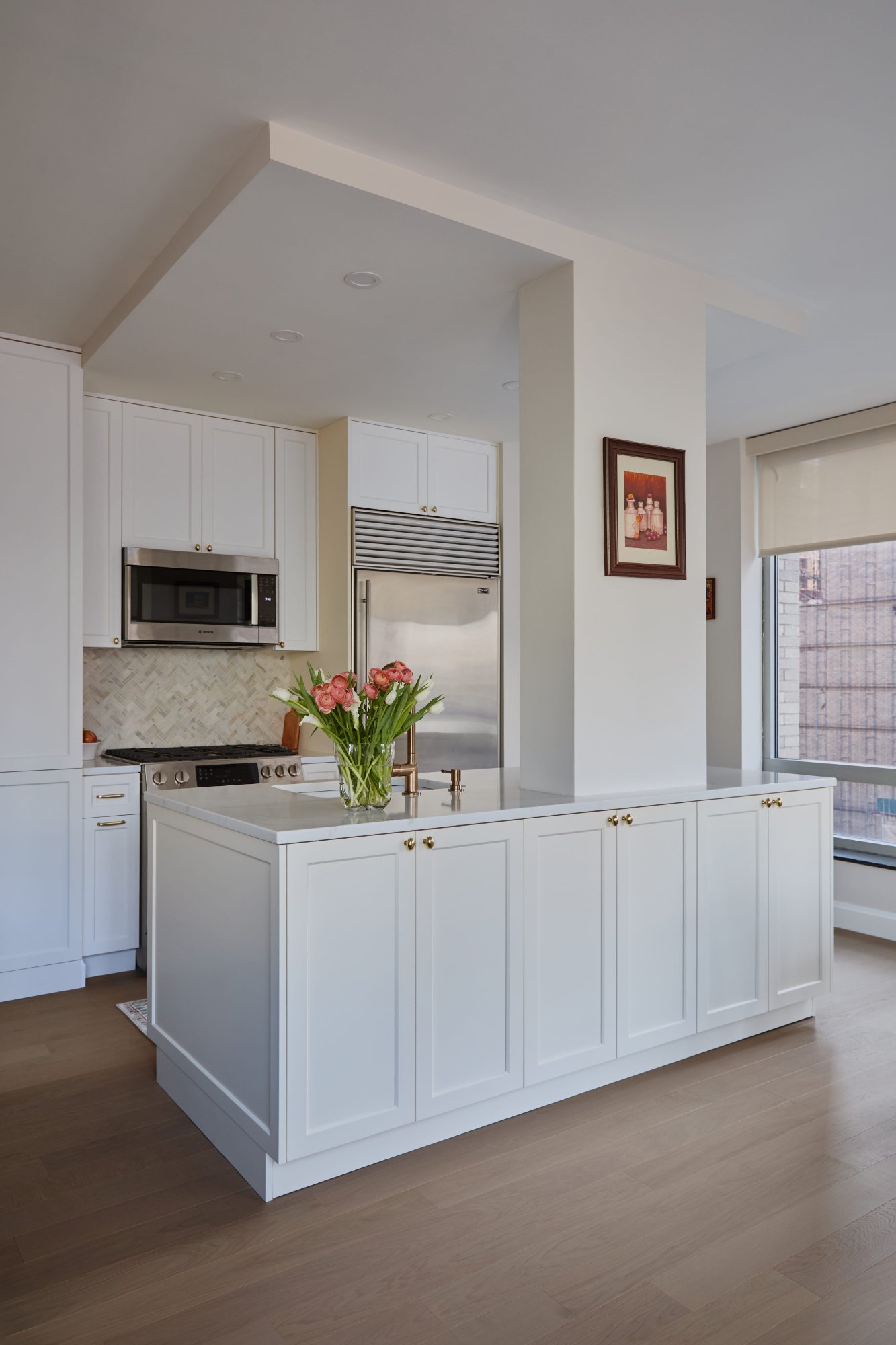 Renovated interior of a condo at 150 Columbus Avenue on the Upper West Side, Manhattan, by Gallery KBNY (view 2)