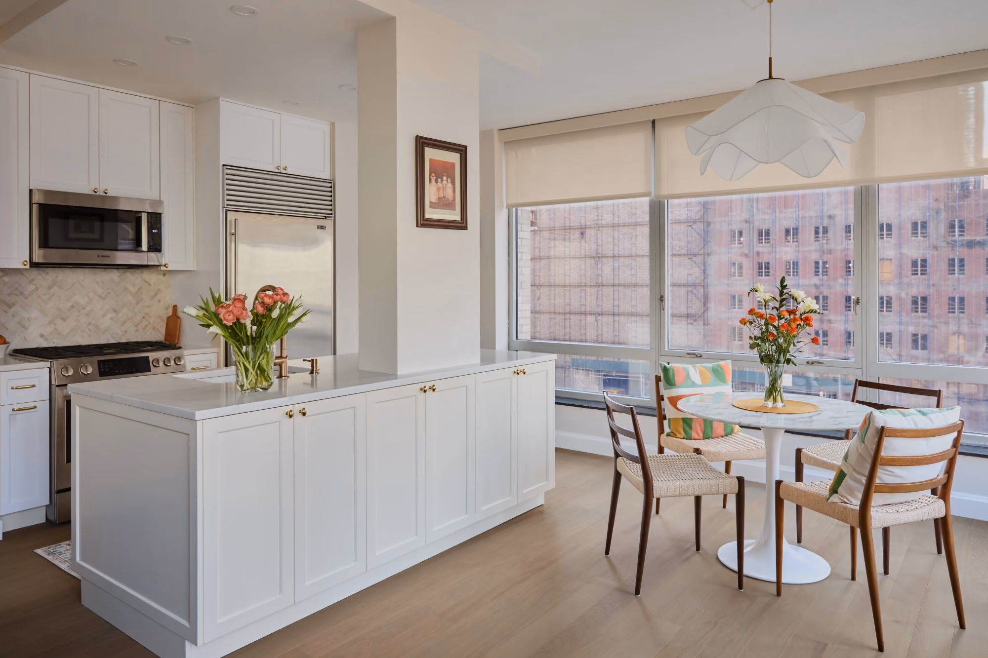 Renovated interior of a condo at 150 Columbus Avenue on the Upper West Side, Manhattan, by Gallery KBNY (view 1)