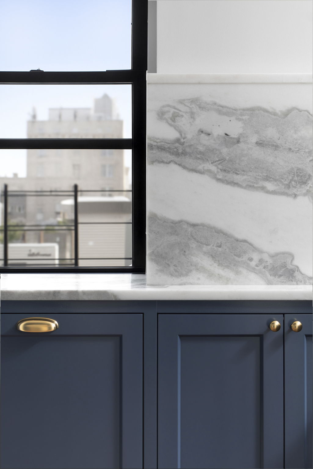 Renovated interior of a post-war condo at 151 West 74th Street on the Upper West Side, Manhattan, by Gallery KBNY (continued view 1)