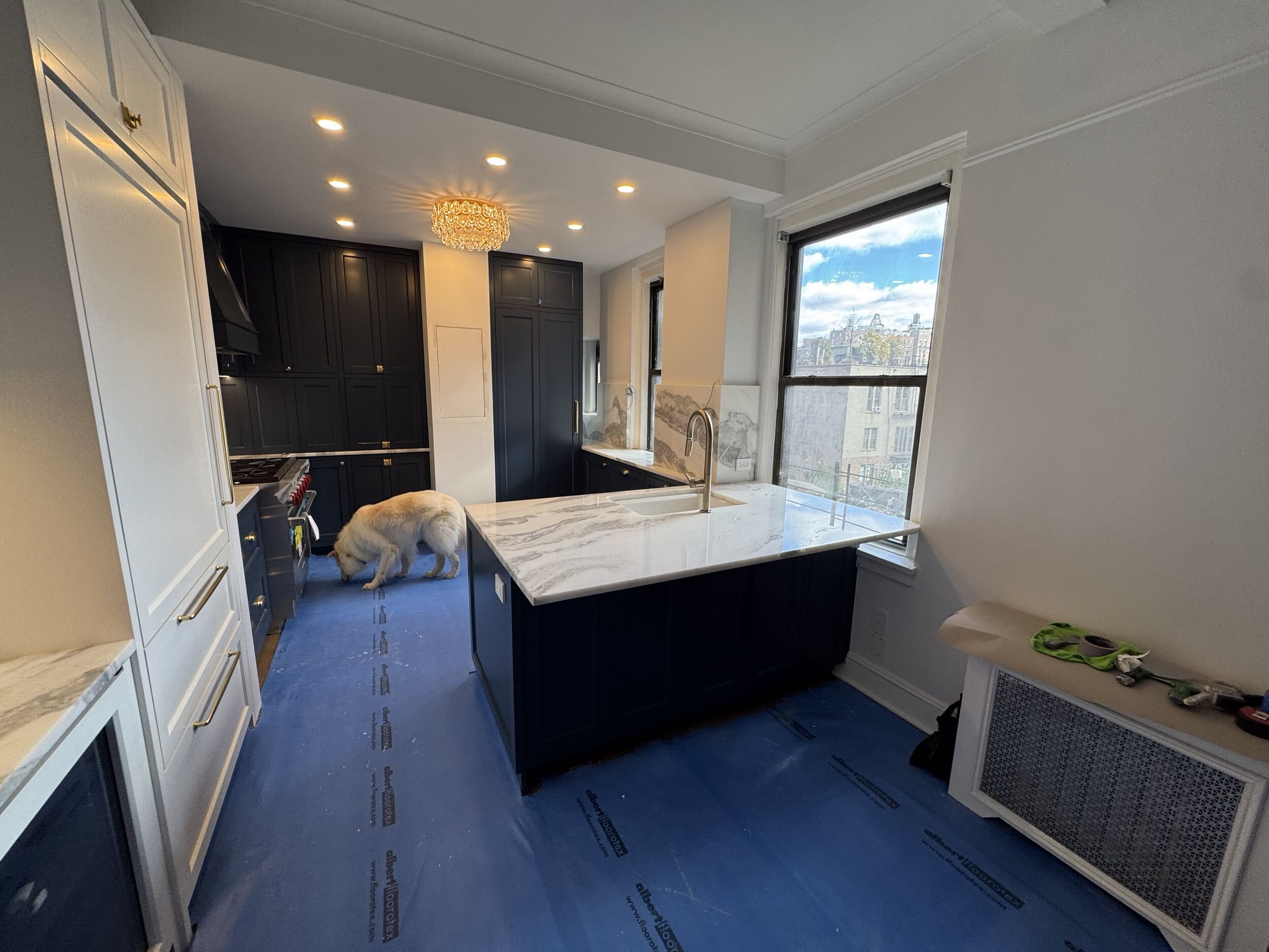 Pre-renovation or in-progress view of a post-war condo renovation at 151 West 74th Street on the Upper West Side, Manhattan, by Gallery KBNY (view 17)