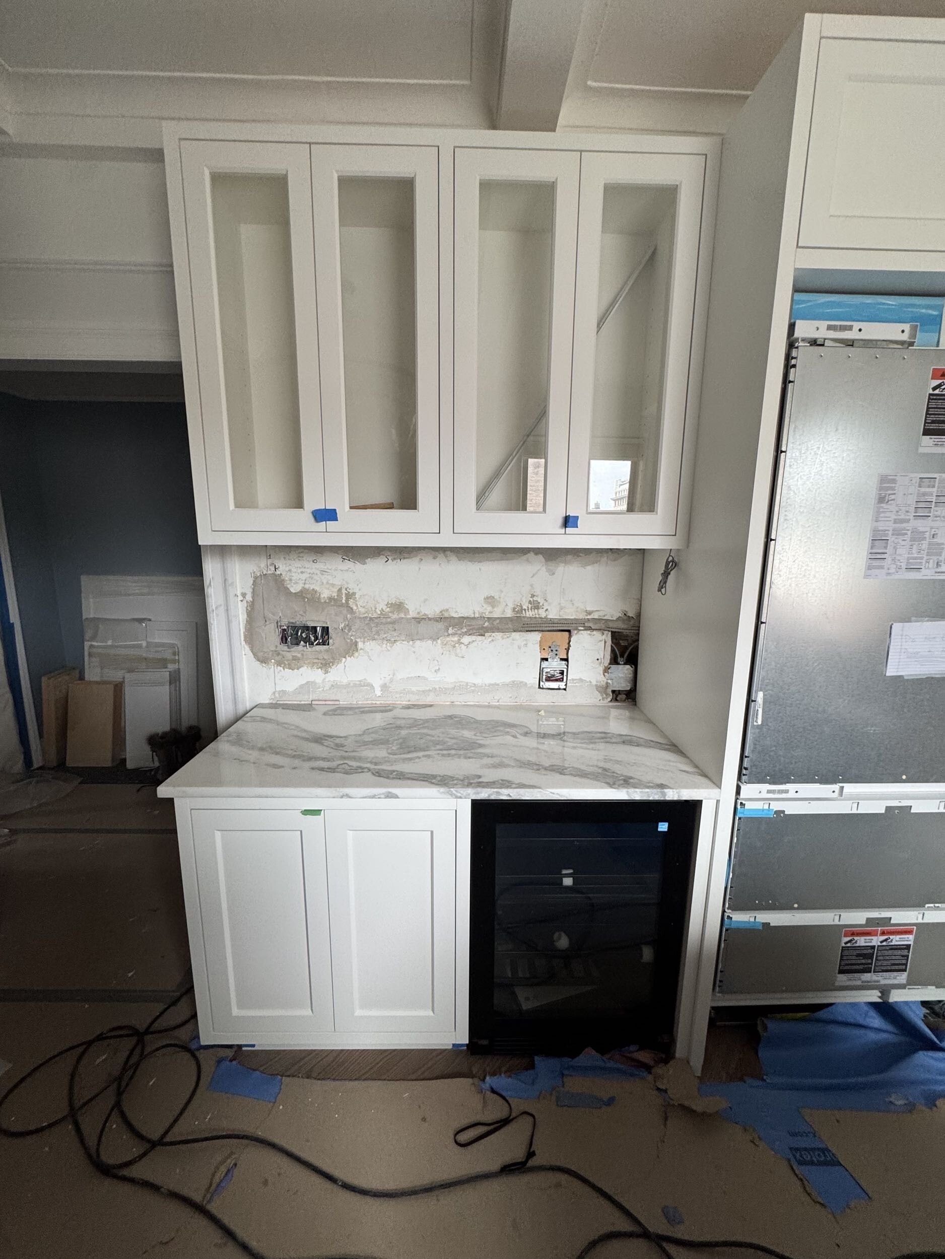 Pre-renovation or in-progress view of a post-war condo renovation at 151 West 74th Street on the Upper West Side, Manhattan, by Gallery KBNY (view 12)