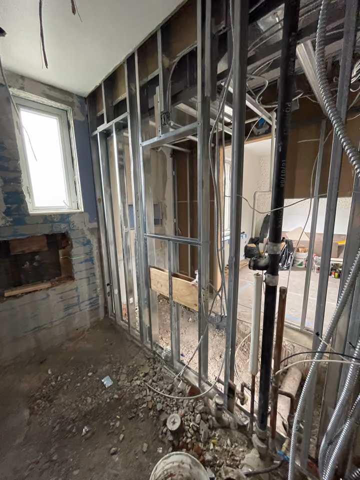 Construction in progress during a pre-war condo renovation at 59 West 71st Street on the Upper West Side, Manhattan, by Gallery KBNY (view 5)