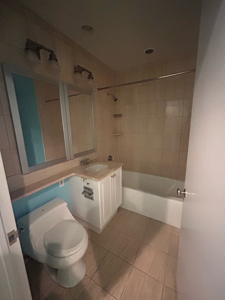 Pre-renovation or in-progress view of a luxury condo renovation at 220 Riverside Boulevard on the Upper West Side, Manhattan, by Gallery KBNY (view 3)