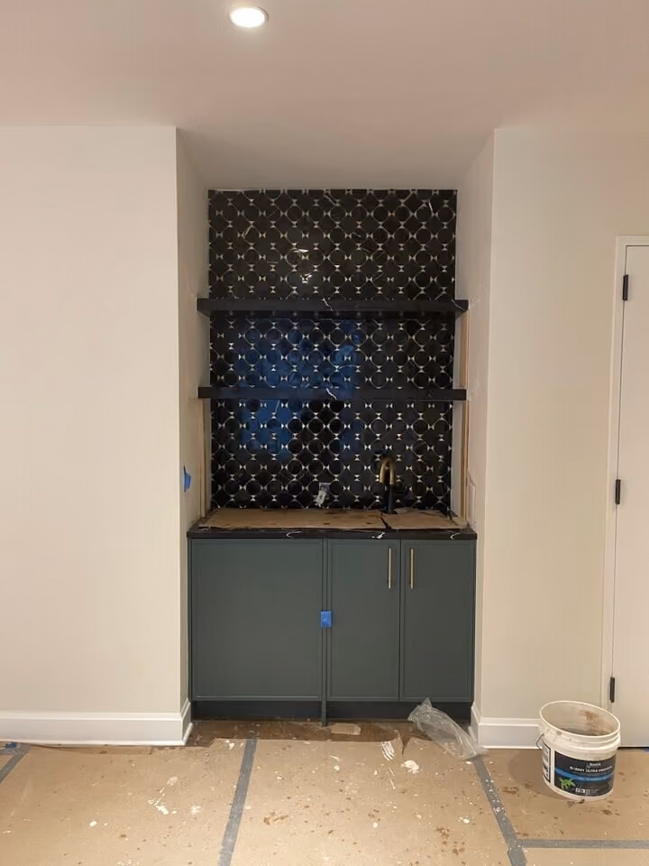 Construction in progress during a luxury condo renovation at 220 Riverside Boulevard on the Upper West Side, Manhattan, by Gallery KBNY (view 17)