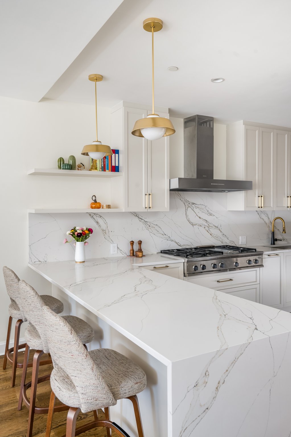 Renovated interior of a luxury condo at 220 Riverside Boulevard on the Upper West Side, Manhattan, by Gallery KBNY (view 4)