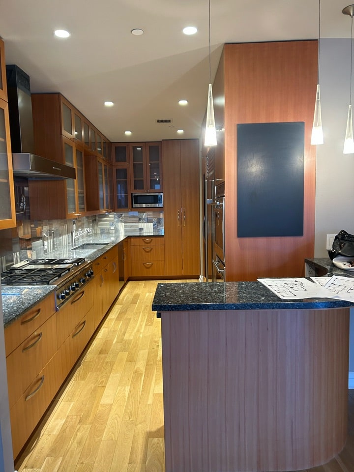 Pre-renovation or in-progress view of a luxury condo renovation at 220 Riverside Boulevard on the Upper West Side, Manhattan, by Gallery KBNY (view 2)
