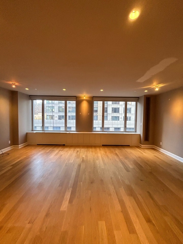 Pre-renovation or in-progress view of a luxury condo renovation at 220 Riverside Boulevard on the Upper West Side, Manhattan, by Gallery KBNY (view 4)