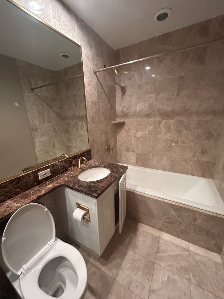 Pre-renovation or in-progress view of a luxury condo renovation at 220 Riverside Boulevard on the Upper West Side, Manhattan, by Gallery KBNY (view 6)