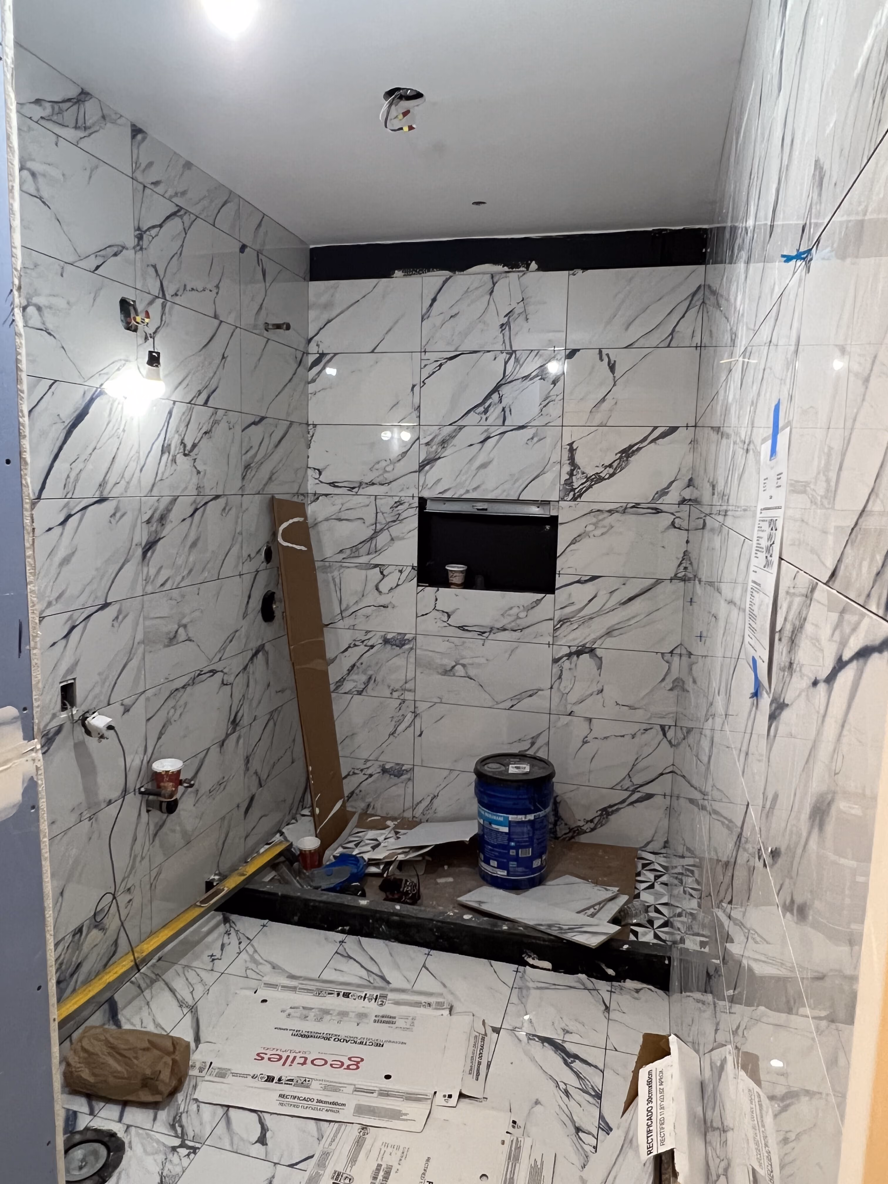 Construction in progress during a luxury condo renovation at 220 Riverside Boulevard on the Upper West Side, Manhattan, by Gallery KBNY (view 15)