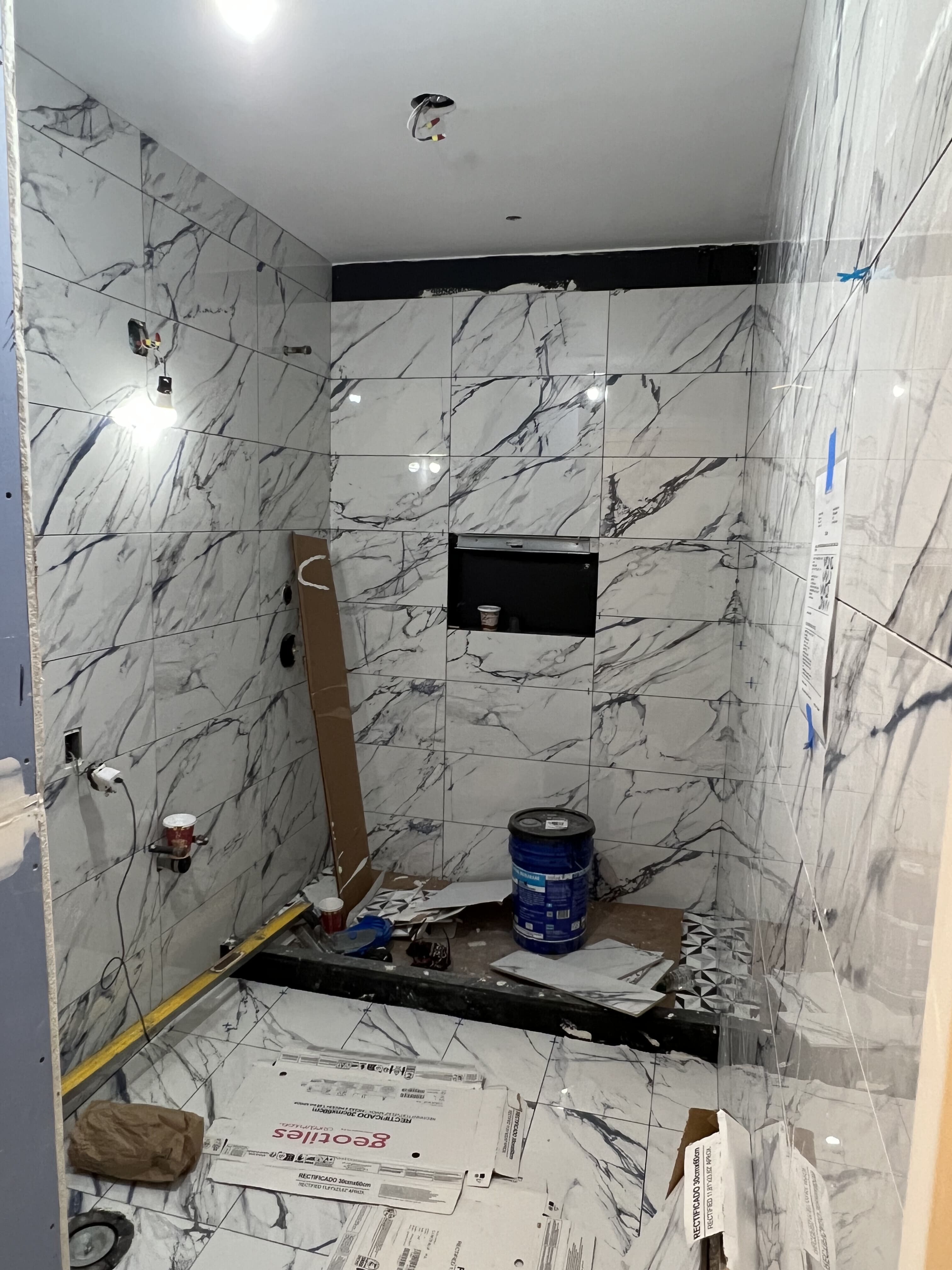 Construction in progress during a luxury condo renovation at 220 Riverside Boulevard on the Upper West Side, Manhattan, by Gallery KBNY (view 15)