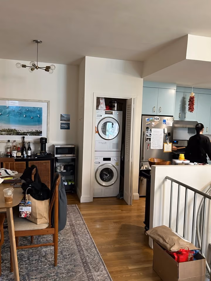 Pre-renovation or in-progress view of a pre-war condo renovation at 17 Cornelia Street in the West Village, Manhattan, by Gallery KBNY (view 5)