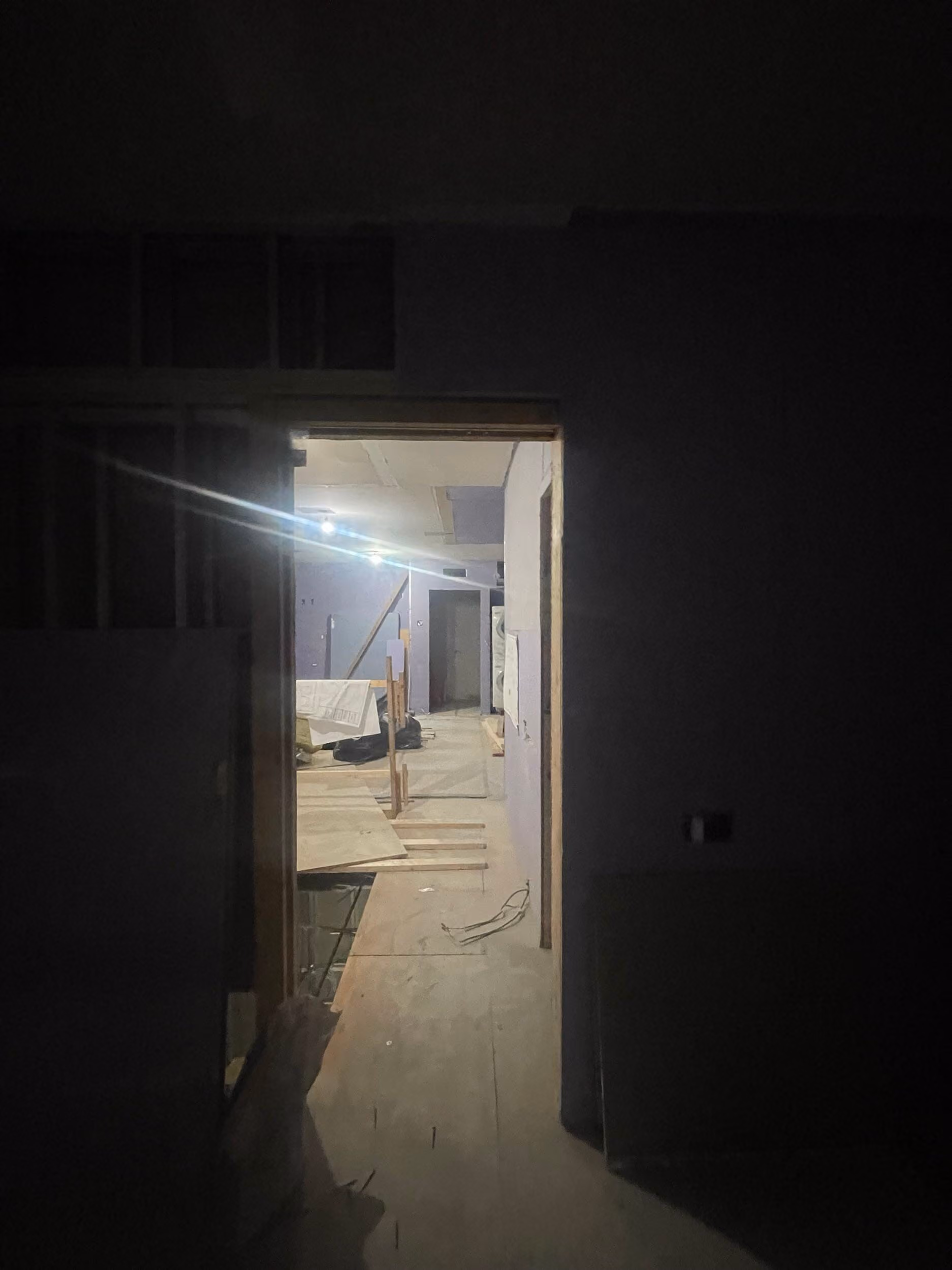 Pre-renovation or in-progress view of a pre-war condo renovation at 17 Cornelia Street in the West Village, Manhattan, by Gallery KBNY (view 14)