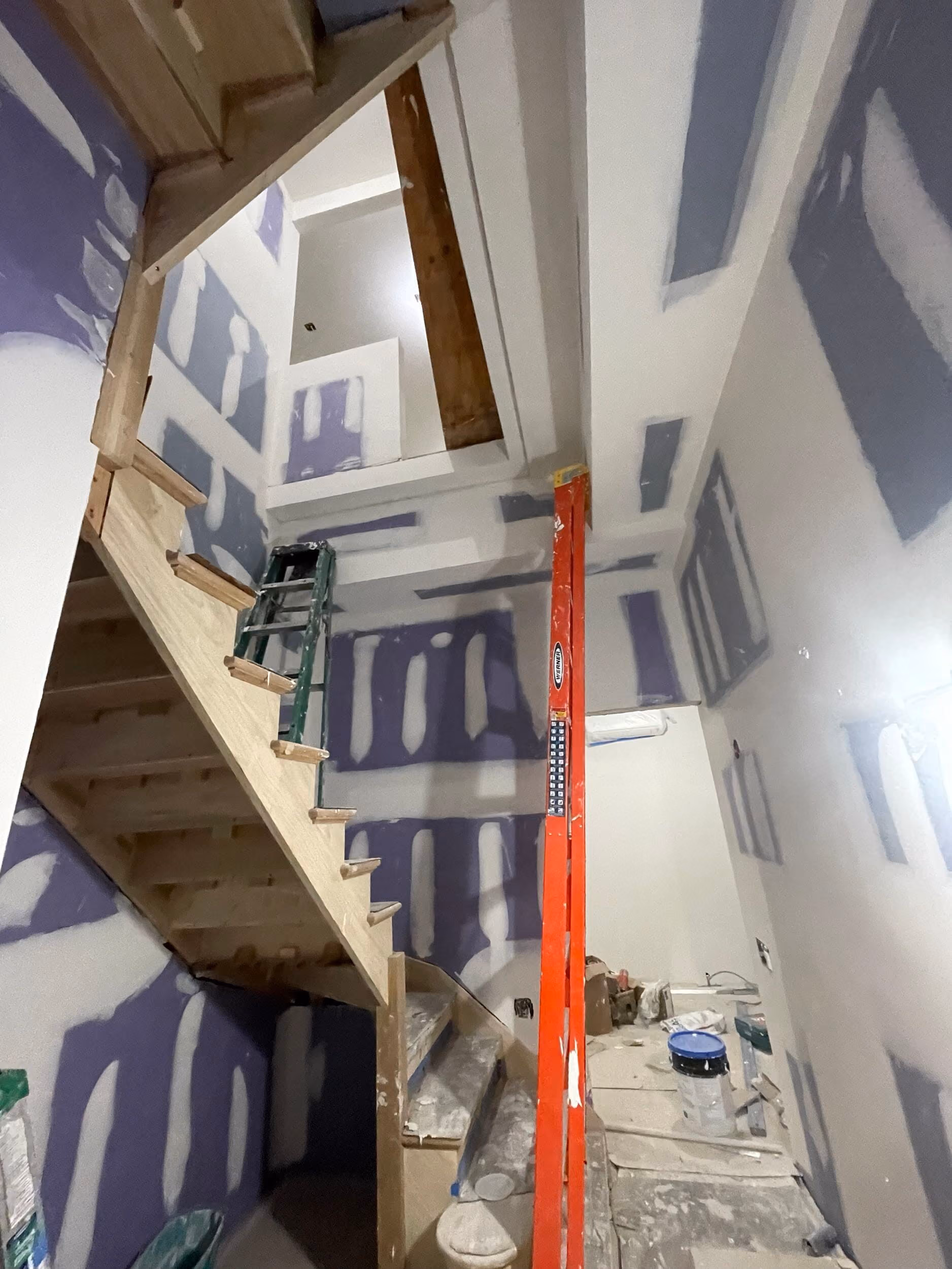 Pre-renovation or in-progress view of a pre-war condo renovation at 17 Cornelia Street in the West Village, Manhattan, by Gallery KBNY (view 19)