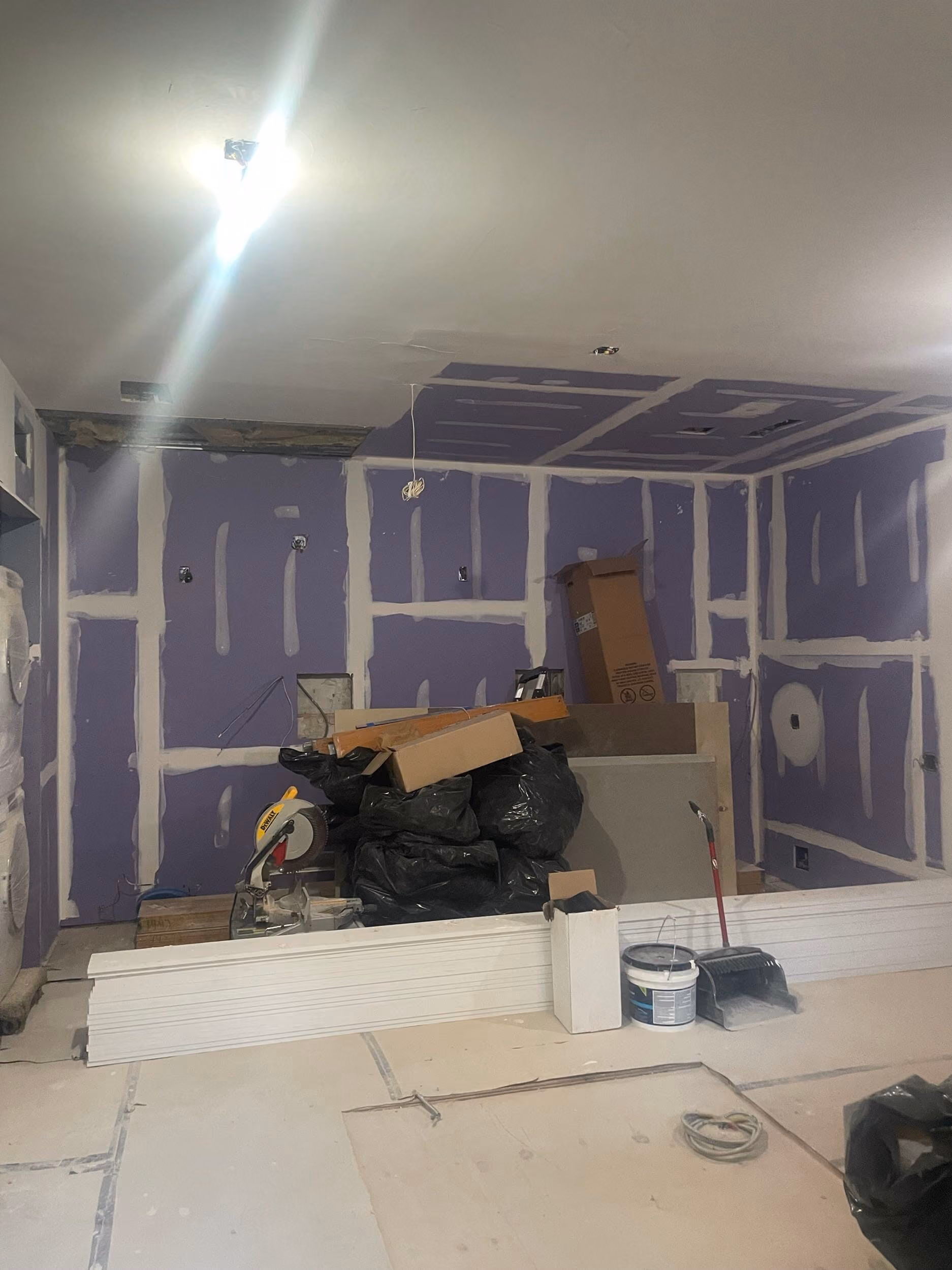 Pre-renovation or in-progress view of a pre-war condo renovation at 17 Cornelia Street in the West Village, Manhattan, by Gallery KBNY (view 20)