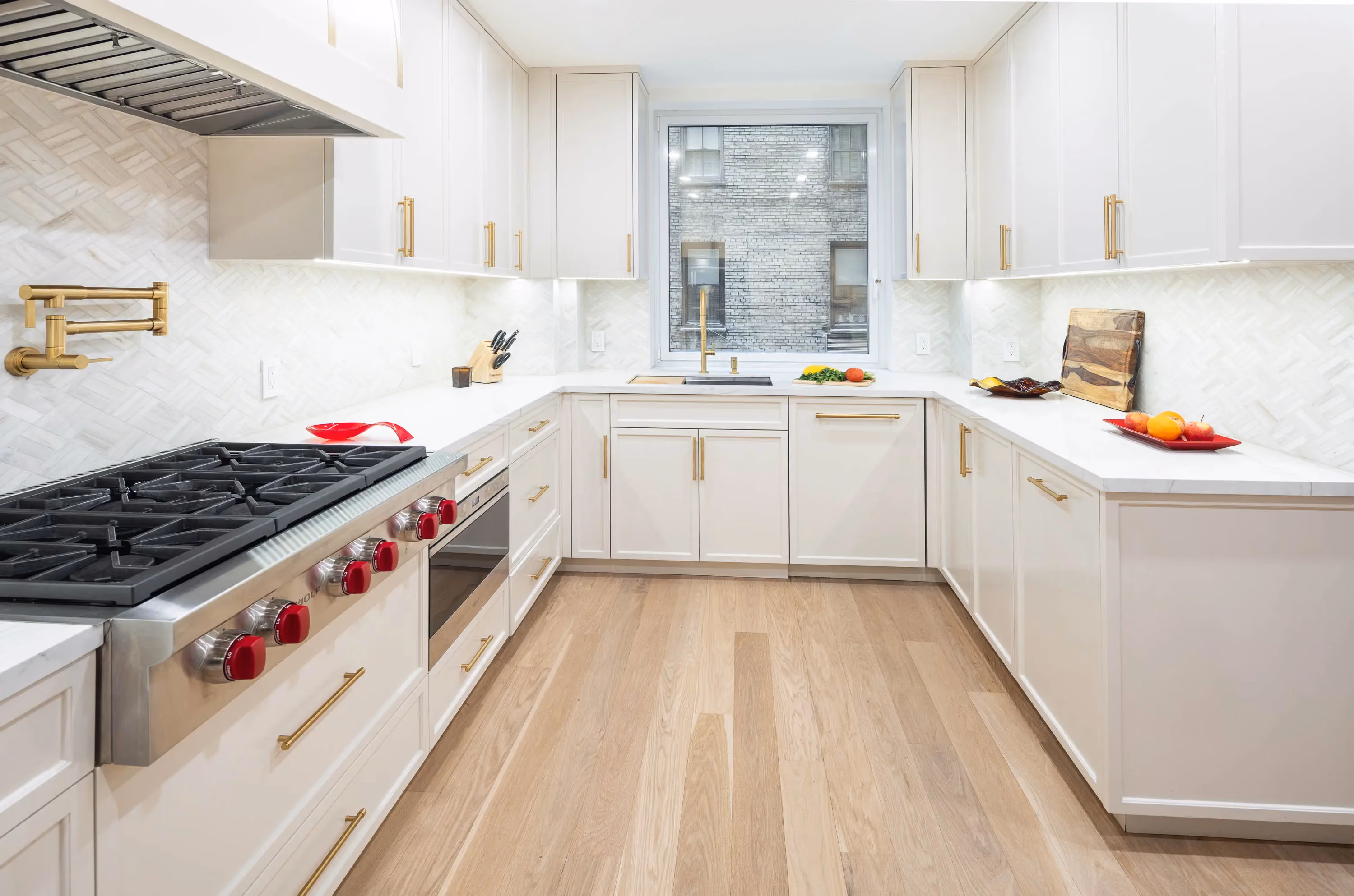 Fifth Avenue pre-war apartment renovation with original hardwood floors by Gallery KBNY