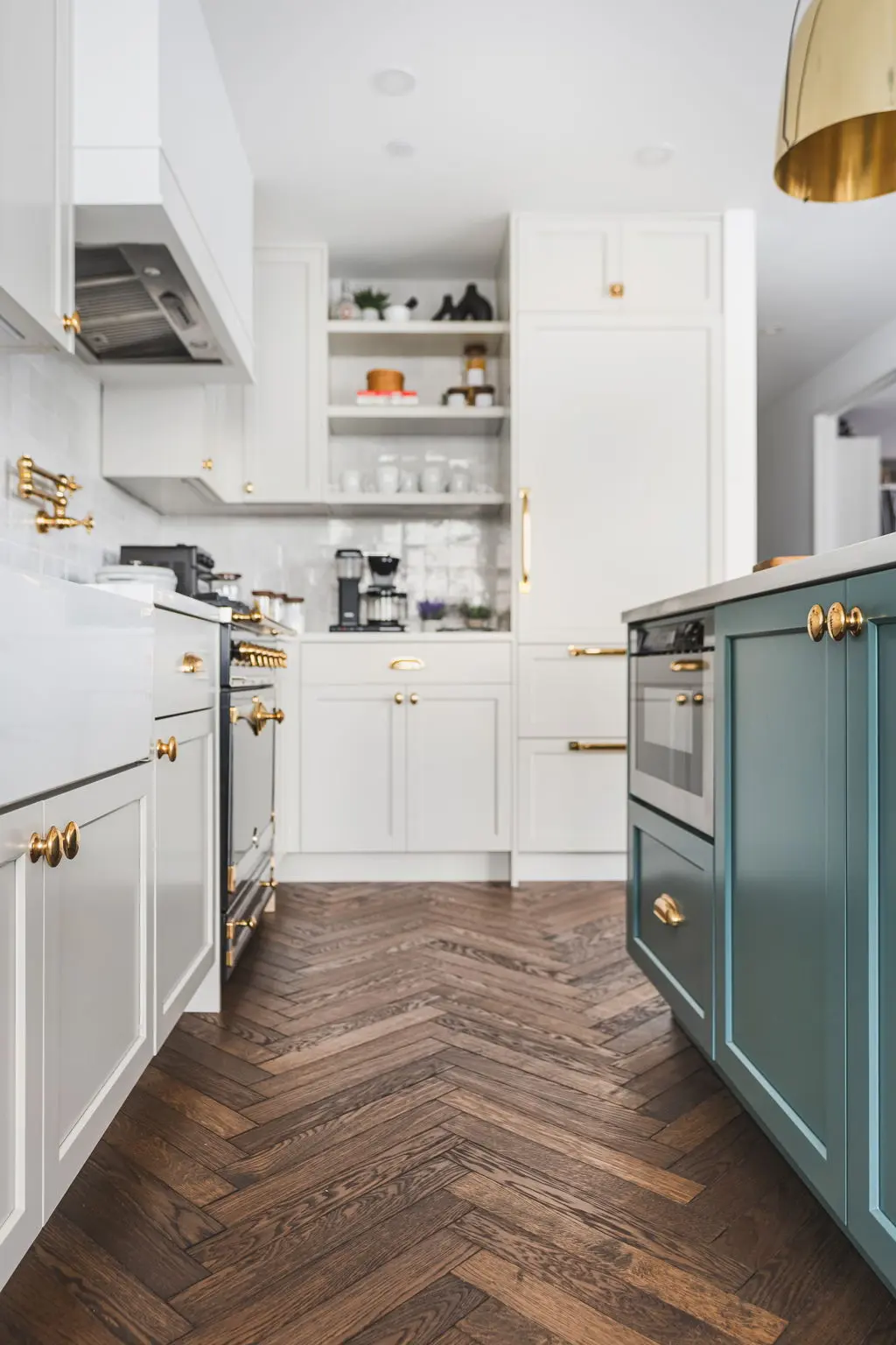 Kitchen from Greenpoint condo renovation at 21 India Street by Gallery KBNY
