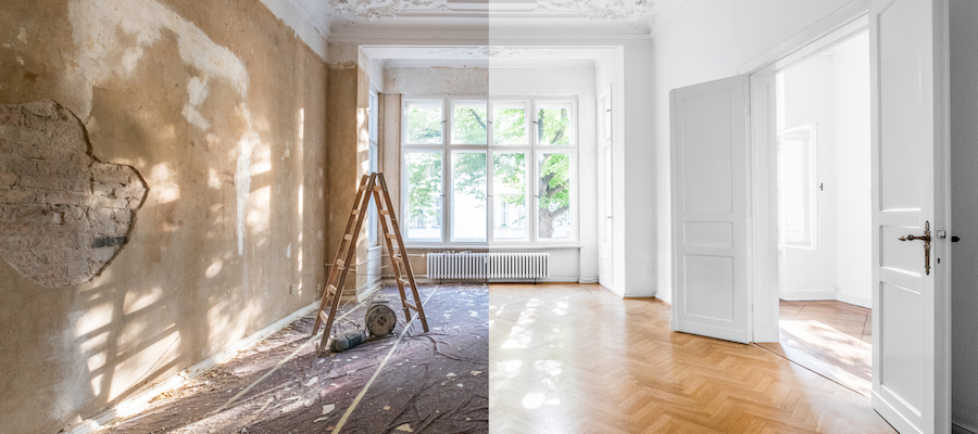 Oppussing av hus