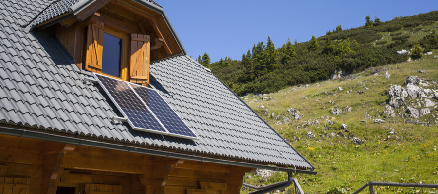 Solcellepanel til hus