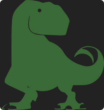 Geïllustreerde t rex 