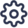 Gear icon for the Settings menu