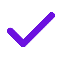 Purple check mark