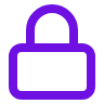 Padlock icon for encryption and secure storage