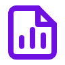 Report with bar chart icon