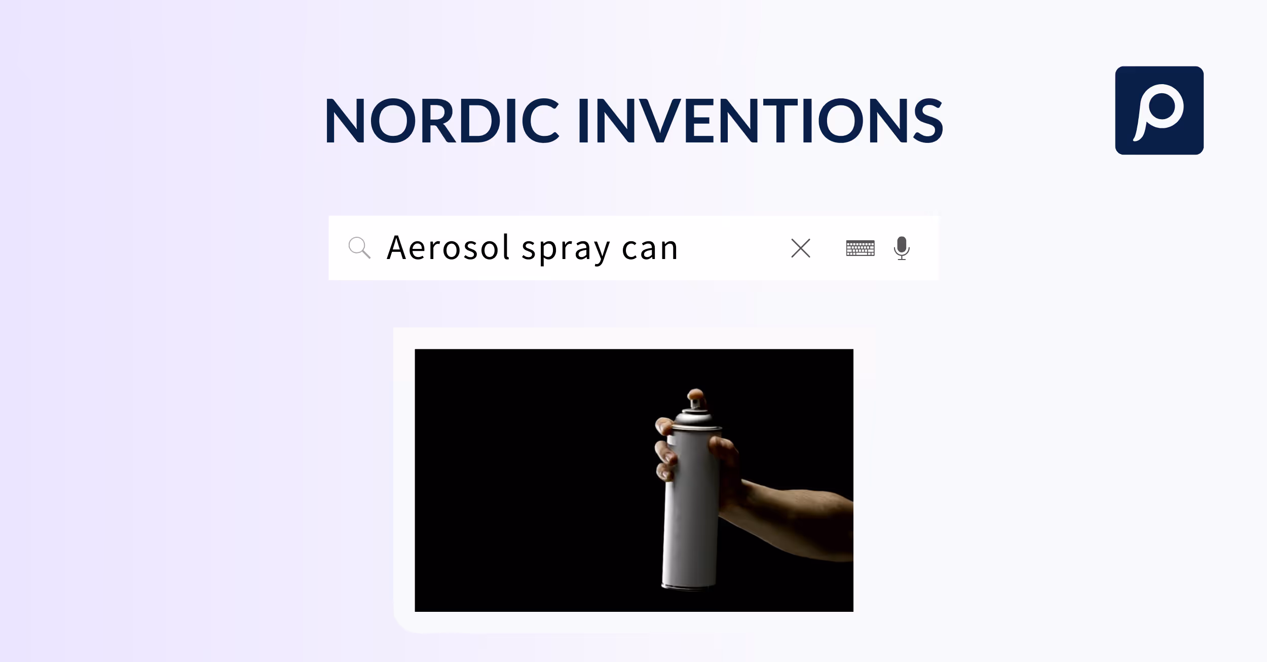 Nordic invention: The aerosol spray can