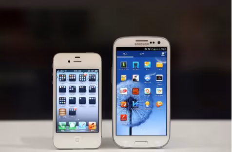 Iphone and Samsung phones