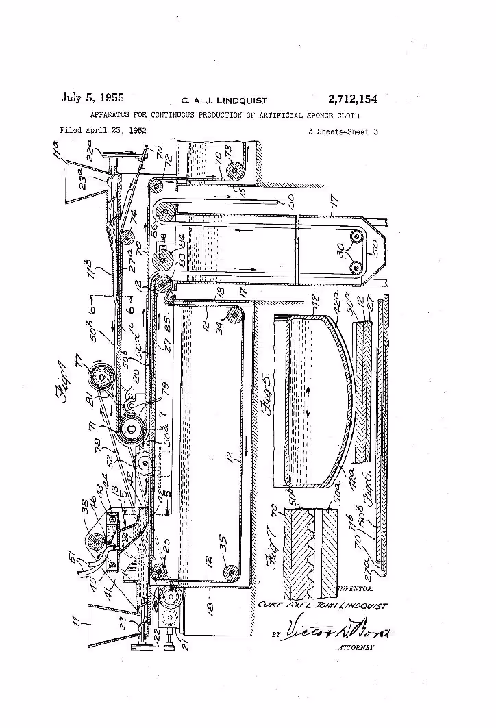Wettex patent drawning