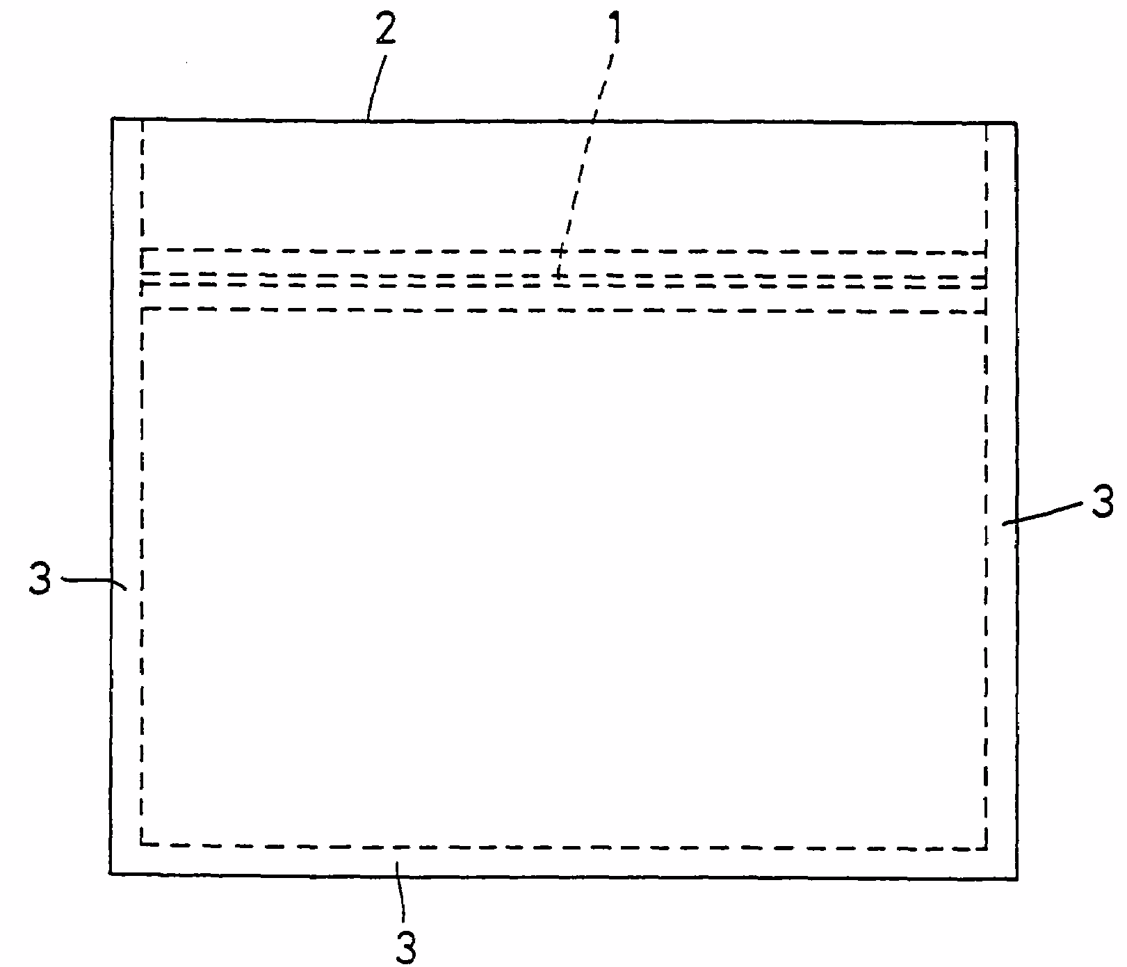 Patent drawing of biodegradable bag