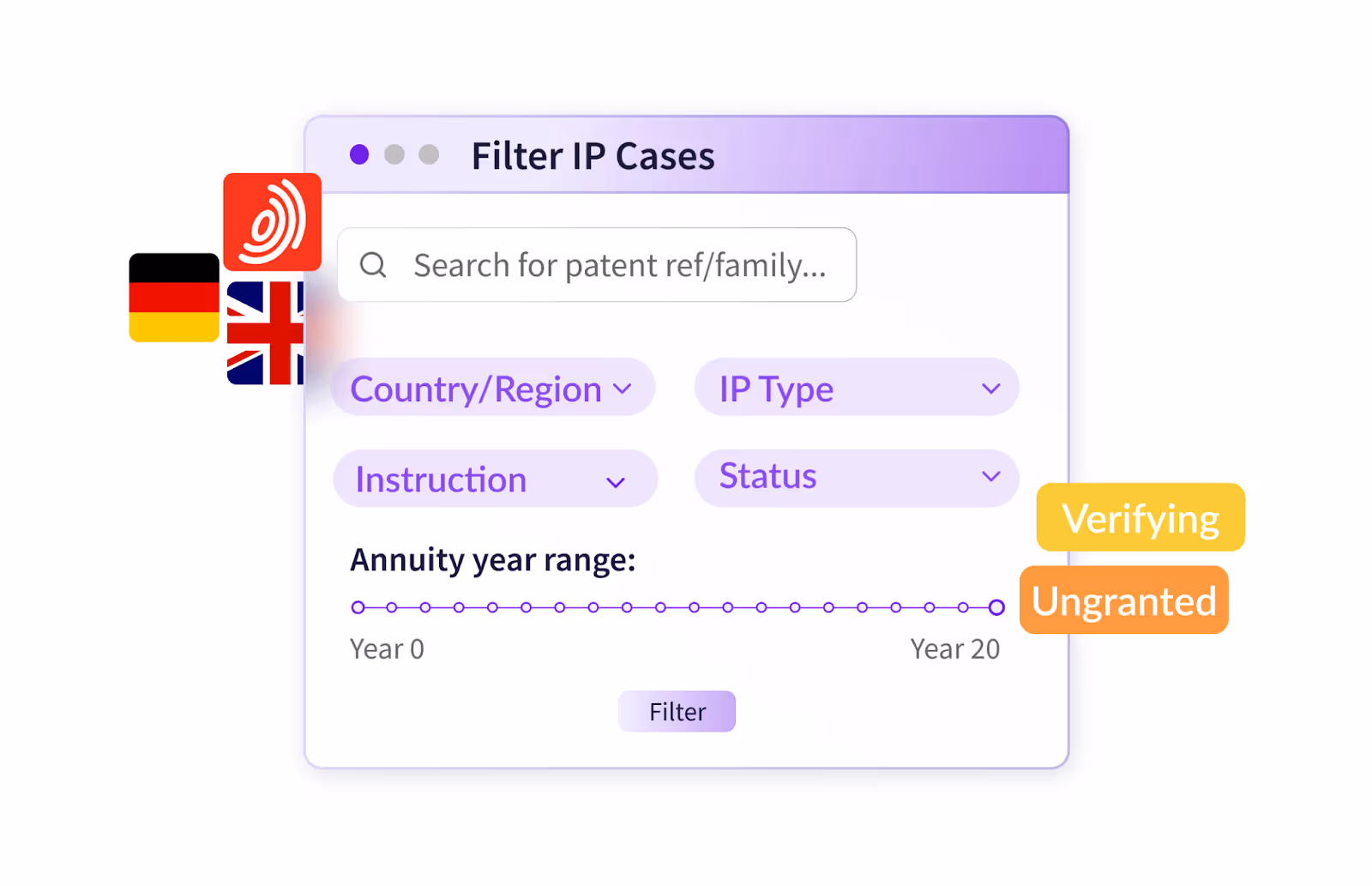 Patent filter