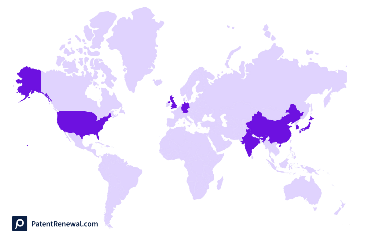 Map where the most GenAI technologies were invented