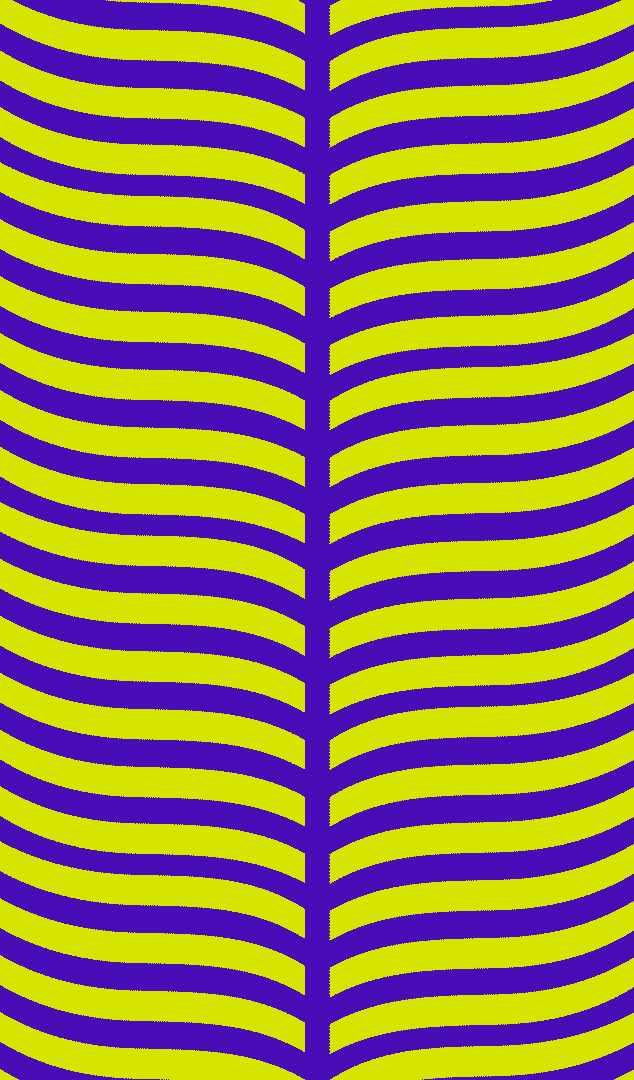 Abstract, animated pattern of curious wavy lines moving across the screen