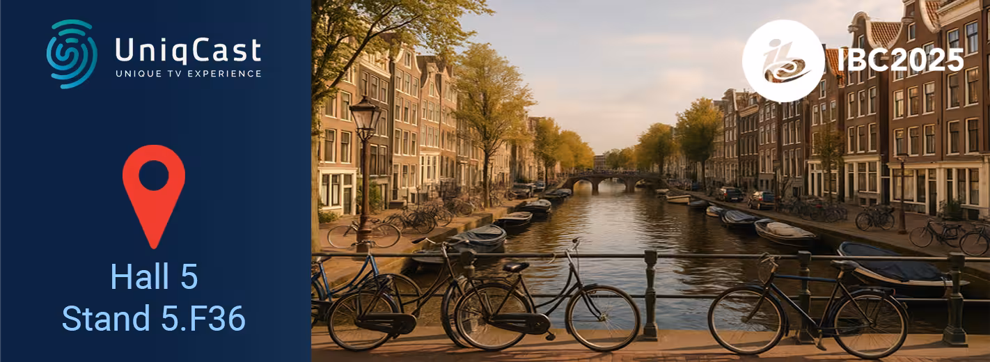 Uniqcast event in Amsterdam, 2025, featured at IBC 2025, focusing on the latest trends in media and broadcasting.