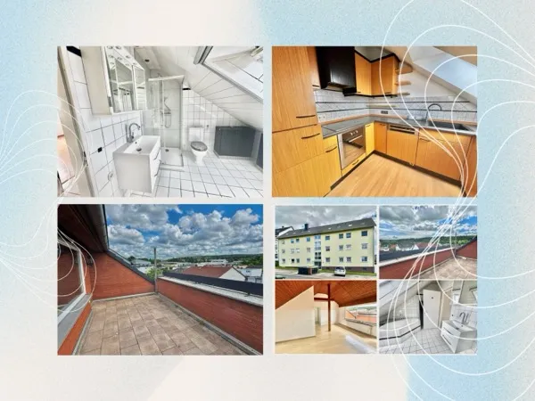 Behagliche Dachgeschosswohnung mit sonniger Loggia in harmonischer Wohnlage von Fuldabrück-Bergshausen
