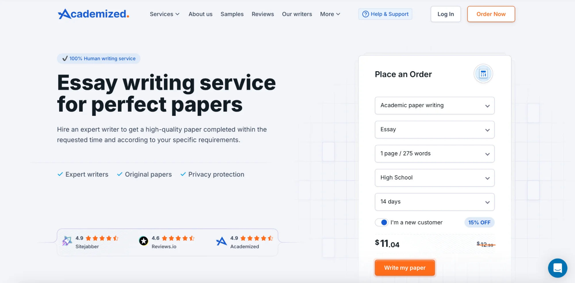 Academized Resume Writing Service