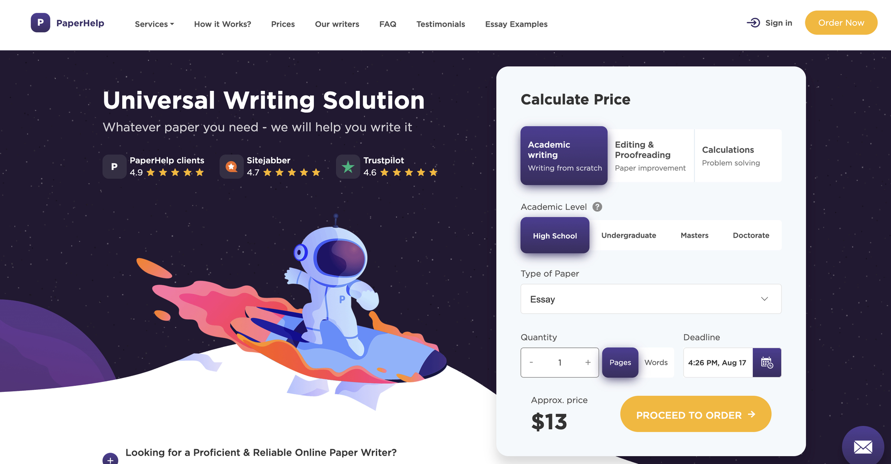 PaperHelp Thesis Writing Services
