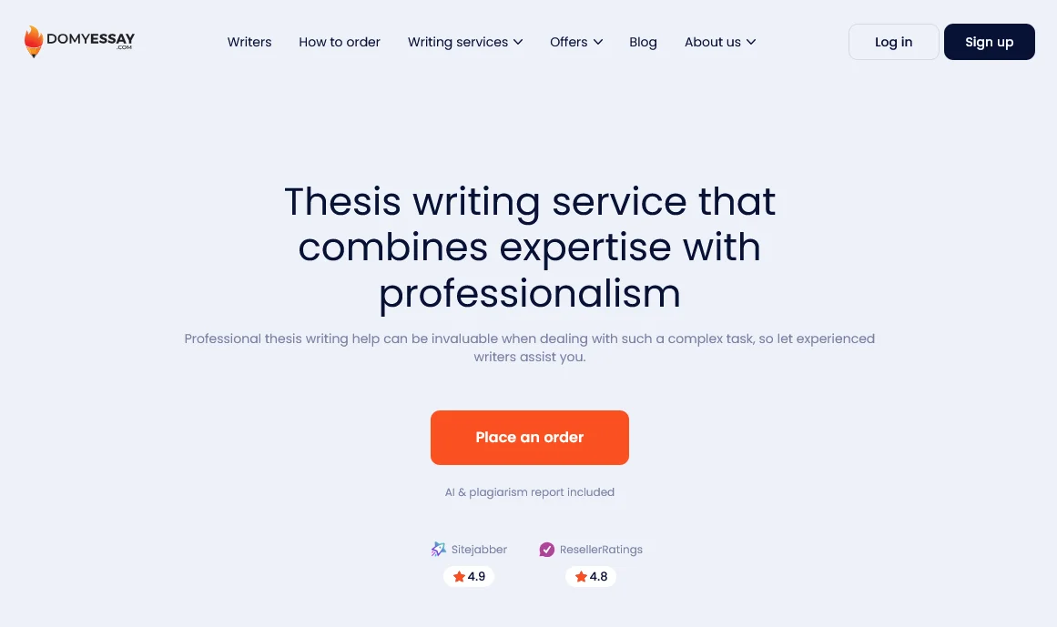 DoMyEssay Thesis Writing Services