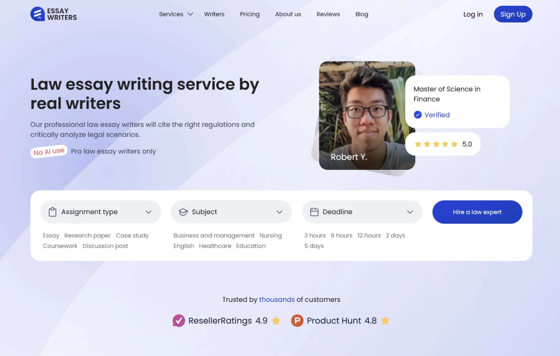 EssayWriters Law Essay Writing Service