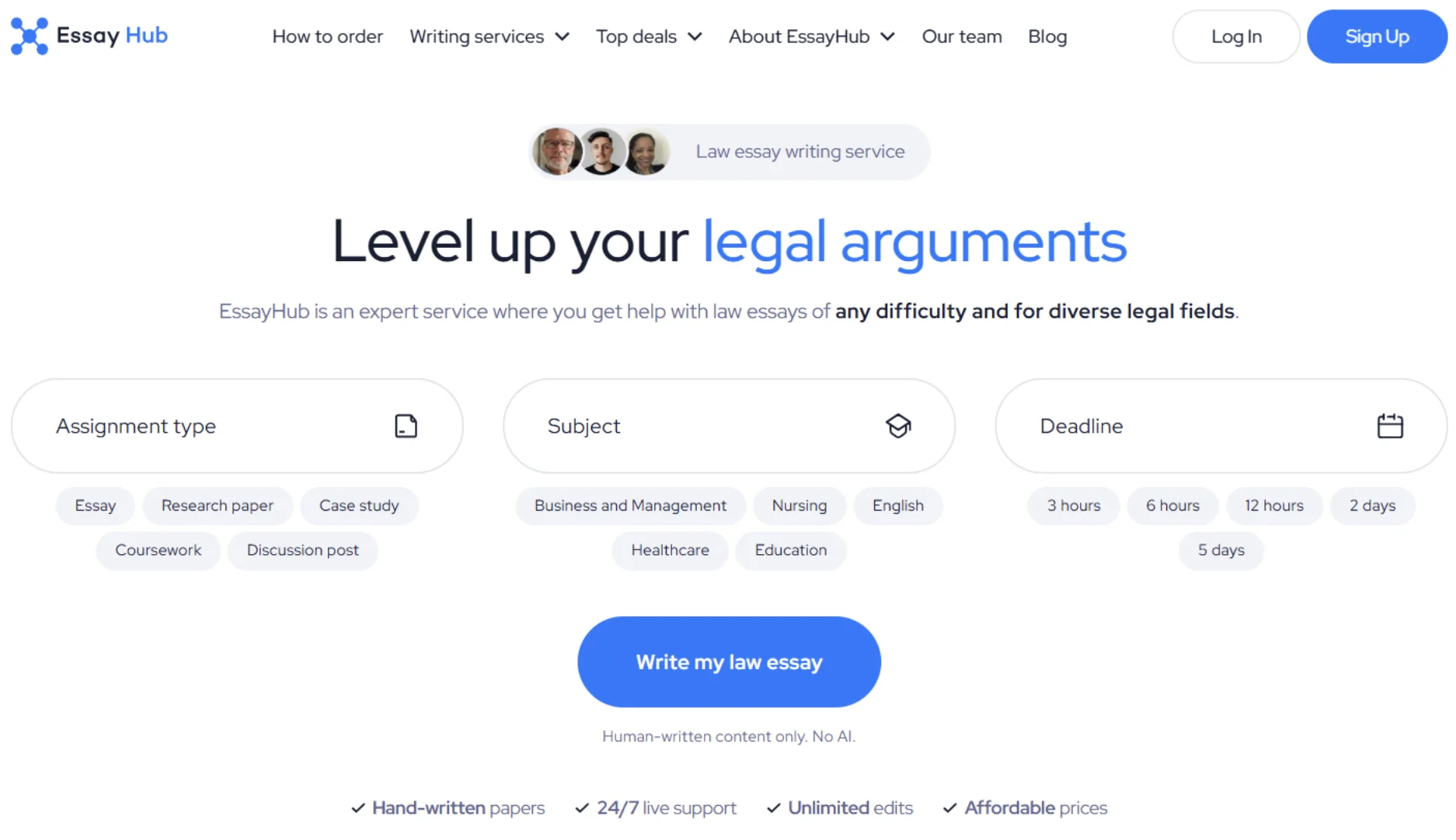 EssayHub Law Essay Writing Service
