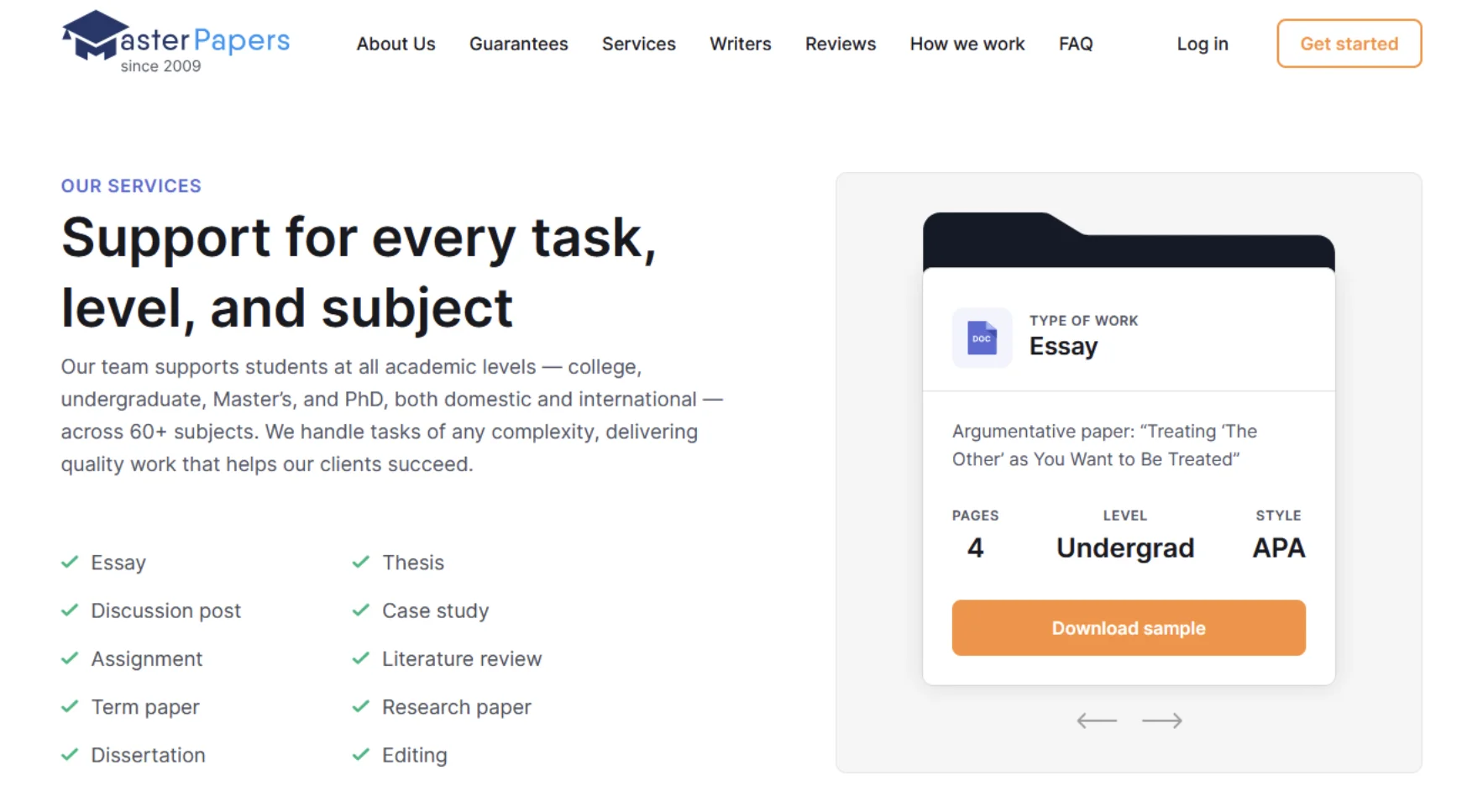 MasterPapers Law Essay Writing Service