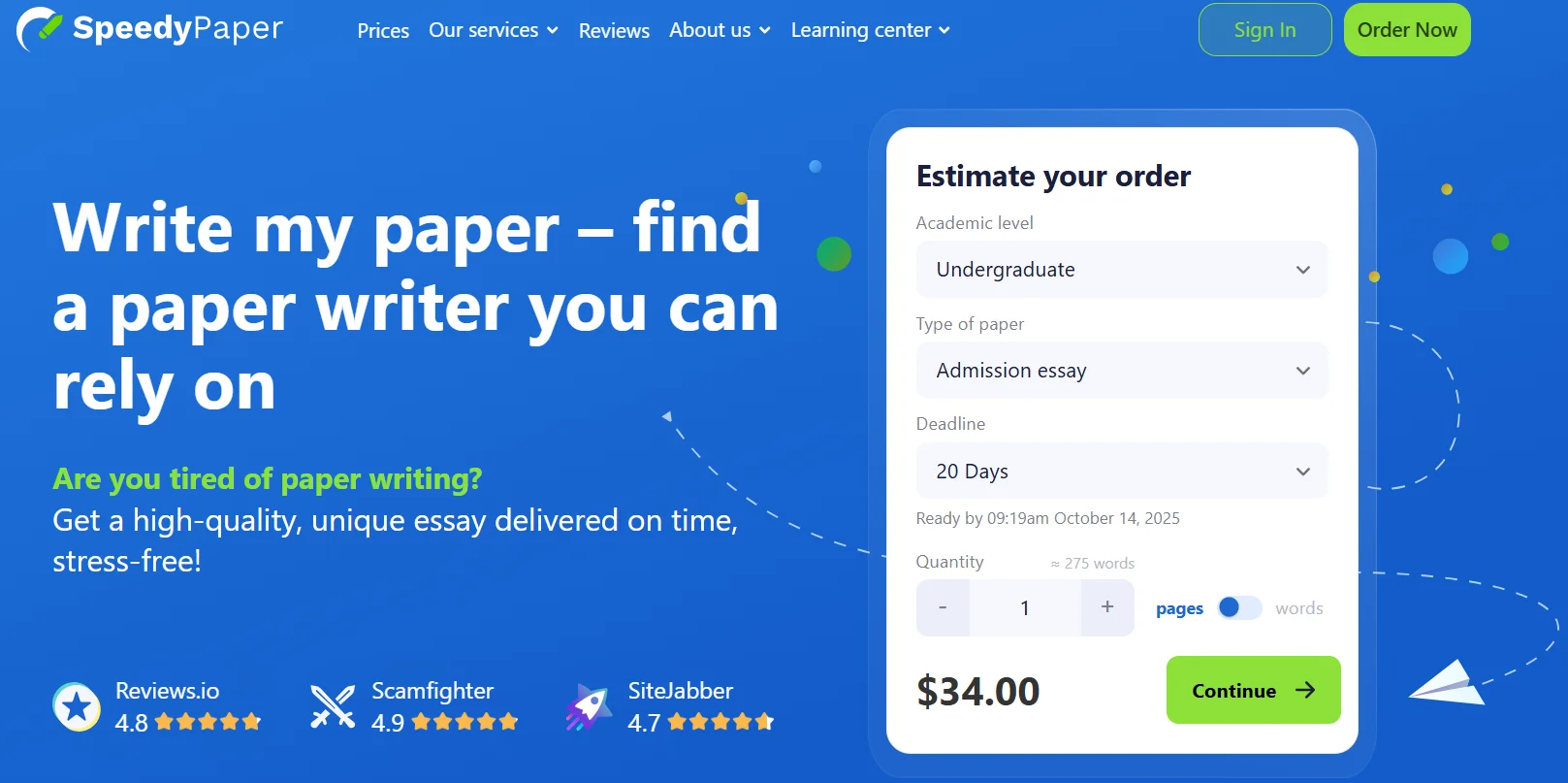 PapersOwl Scholarship Essay Writing Service